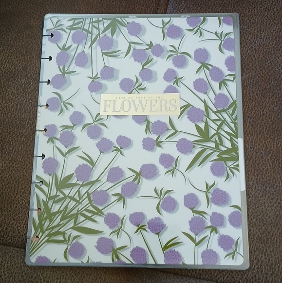 The Happy Planner classic sized cover and dashboards Feel as Free as the Flowers - Picture 1 of 9
